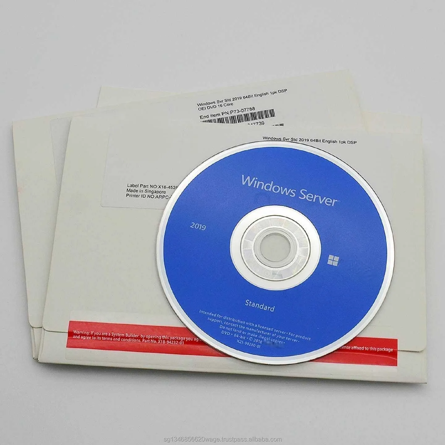 16 Core Windows Server 2019 Standard DVD